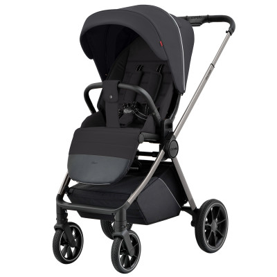 Carrello Ultra CRL-5525 - прогулочная коляска с реверсивным блоком (сиденье устанавливается лицом к маме), регулируется высота капюшона, компактно складывается • Matte Grey