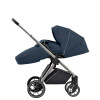 Carrello Ultra CRL-5525 - прогулочная коляска с реверсивным блоком (сиденье устанавливается лицом к маме), регулируется высота капюшона, компактно складывается • Horizon Blue