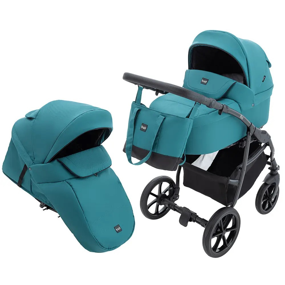 Коляска 2 в 1 Bair Rio Soft, зелений (BR-02) Коляска 2 в 1 Bair Rio Soft, зелений (BR-02)
