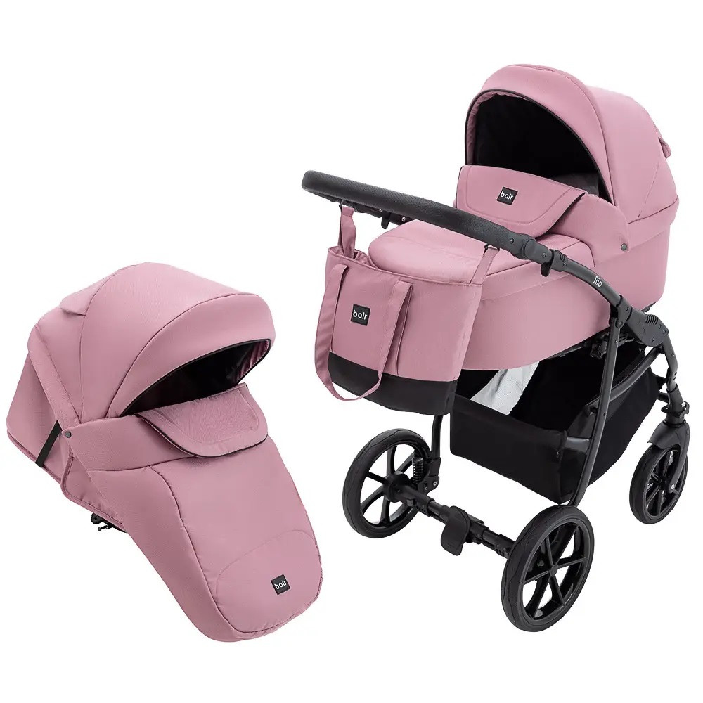 Коляска 2 в 1 Bair Rio Soft, розовый (BR-01) Коляска 2 в 1 Bair Rio Soft, розовый (BR-01)