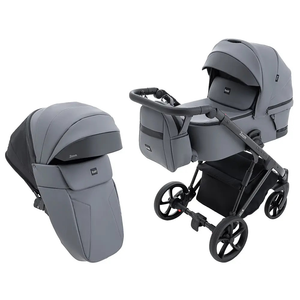 Коляска 2 в 1 Bair Zoom Eco, темно-сірий (ZE-47) Коляска 2 в 1 Bair Zoom Eco, темно-сірий (ZE-47)