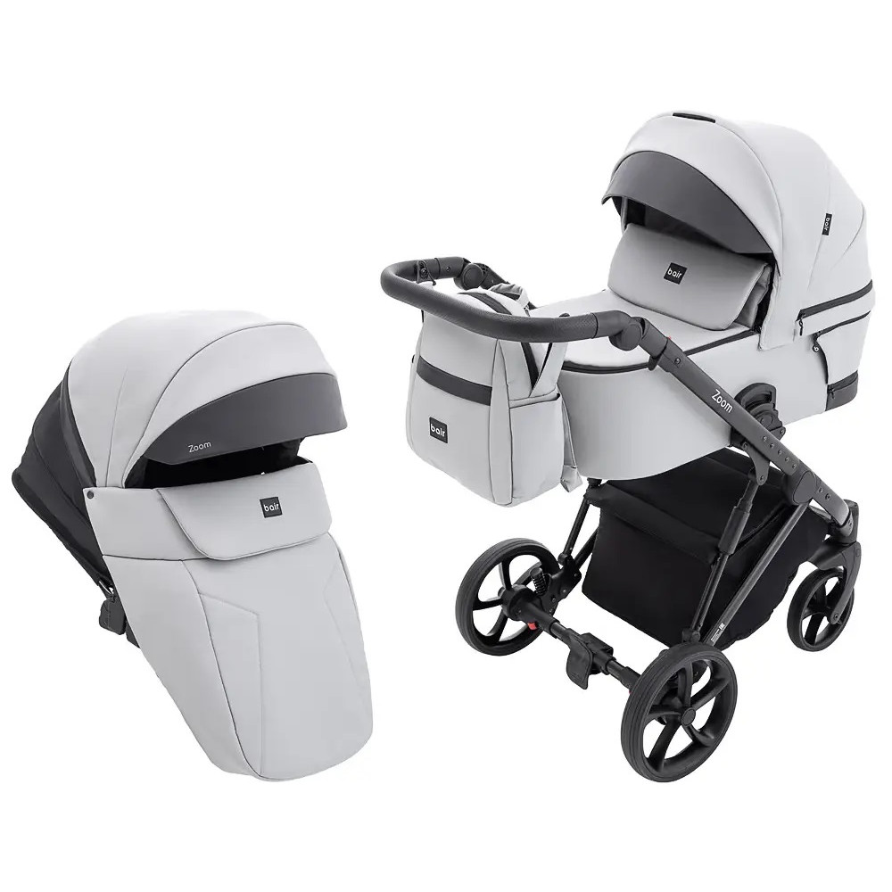 Коляска 2 в 1 Bair Zoom Eco, светло-серый (ZE-14) Коляска 2 в 1 Bair Zoom Eco, светло-серый (ZE-14)