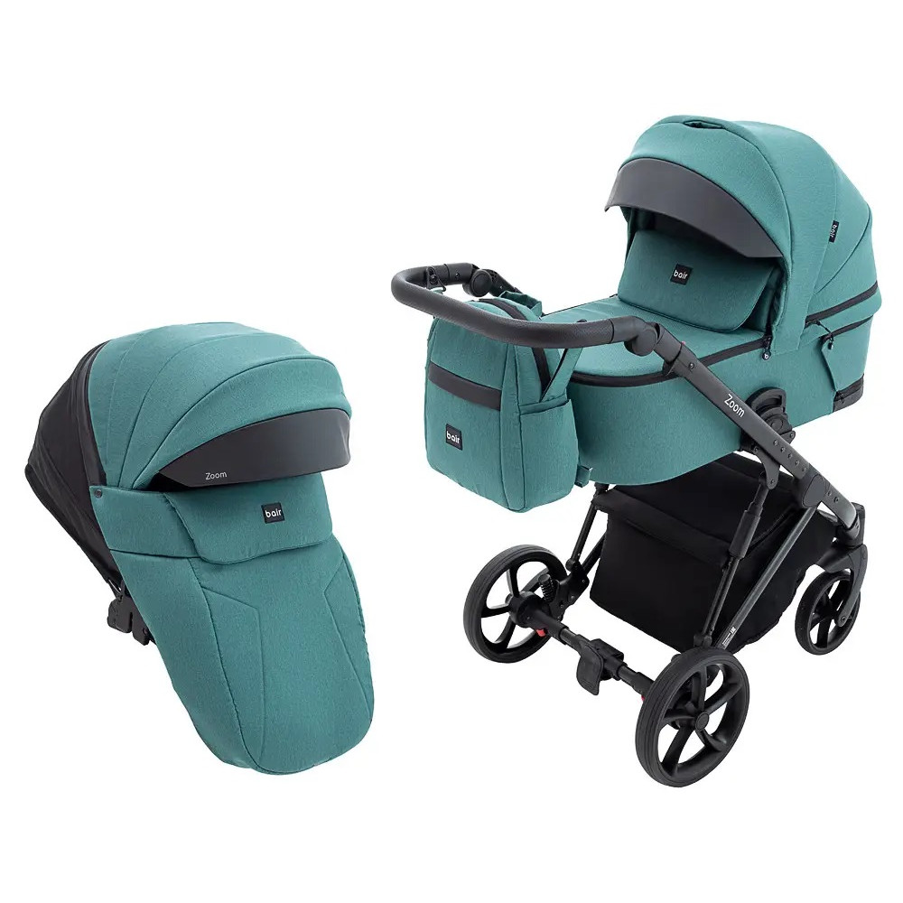 Коляска 2 в 1 Bair Zoom Soft, зеленый (BZ-04) Коляска 2 в 1 Bair Zoom Soft, зеленый (BZ-04)