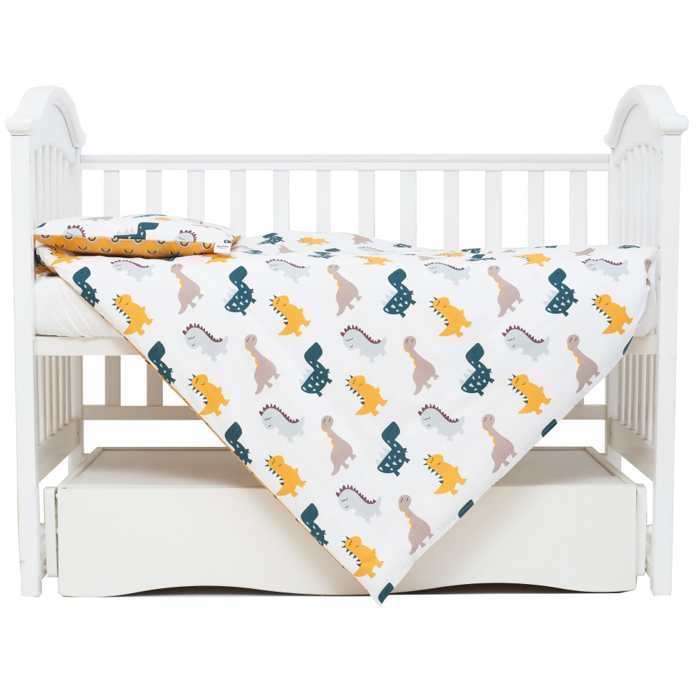 Сменная постель Twins Comfort line Динозаврик, 3 эл. желтый (3054-C-05)