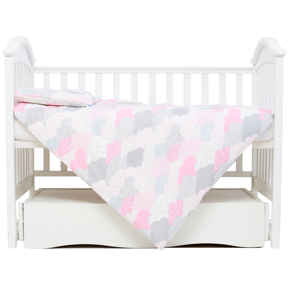 Сменная постель Twins Comfort line Тучки, 3 эл. розовый (3054-C-08)