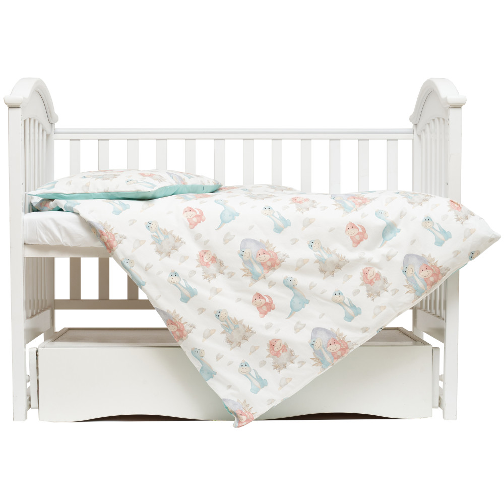 Сменная постель Twins Comfort line Динозаврик, 3 эл. ментол (3054-C-14)