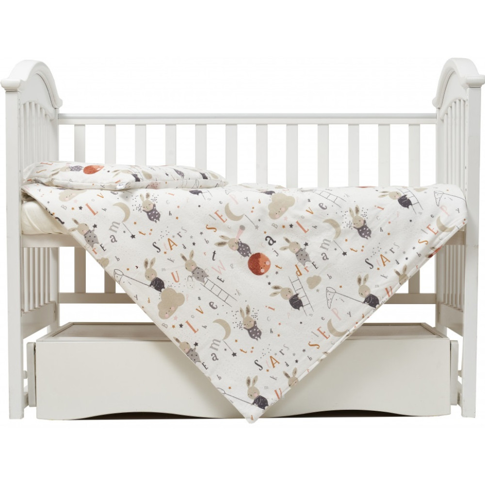 Сменная постель Twins Comfort Soft (фланель) Rabbits, 3 эл. беж светлый (3010-TS-202)
