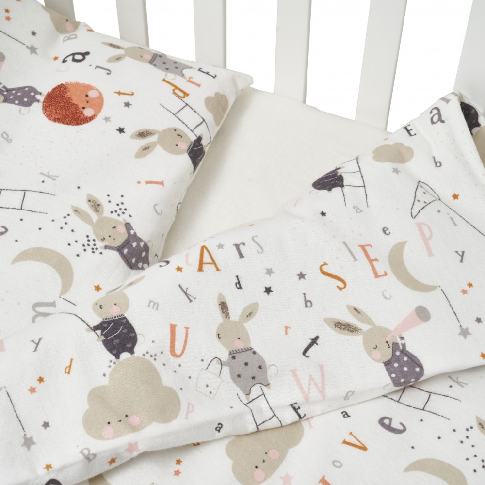 Сменная постель Twins Comfort Soft (фланель) Rabbits, 3 эл. беж светлый (3010-TS-202)