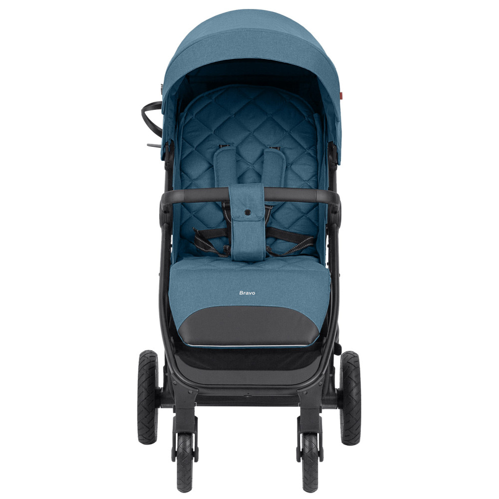Carrello Bravo Air CRL-5512 - прогулянкова коляска для бездоріжжя, всесезонний візок з надувними колесами • Ice Blue