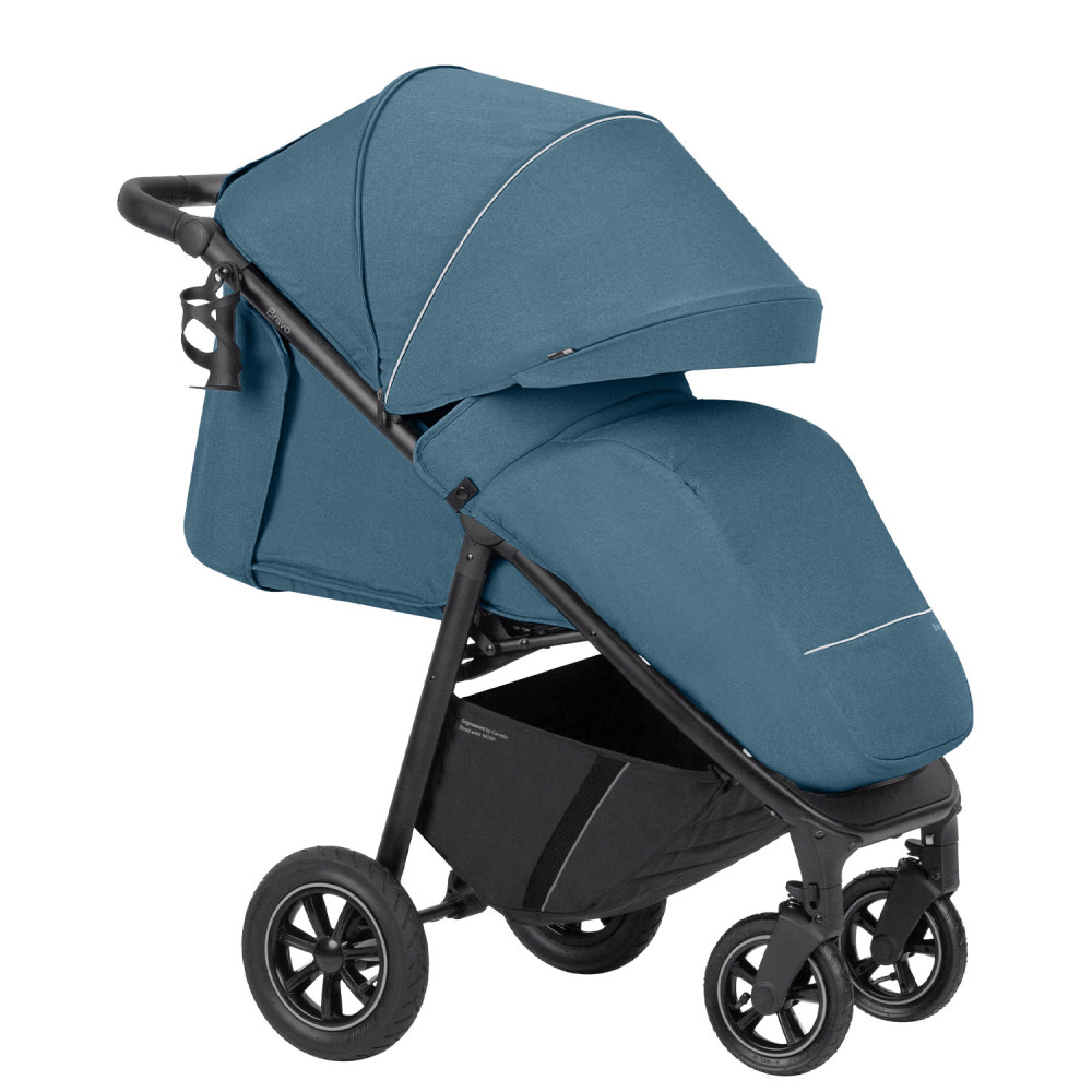 Carrello Bravo Air CRL-5512 - прогулянкова коляска для бездоріжжя, всесезонний візок з надувними колесами • Ice Blue