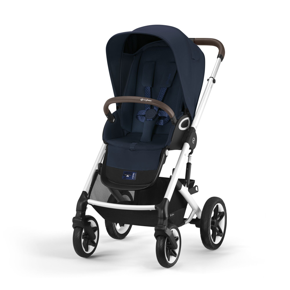 Прогулянкова коляска Cybex Talos S Lux 2023 Ocean Blue (Silver Frame)