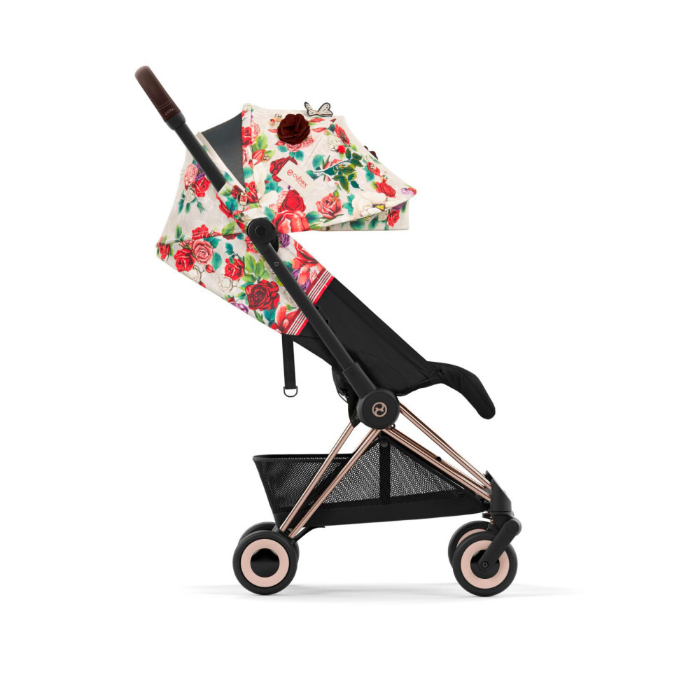 Cybex Coya - легкая прогулочная коляска для путешествий, ультракомпактная коляска премиум (ручная кладь), из коллекции Spring Blossom • Light