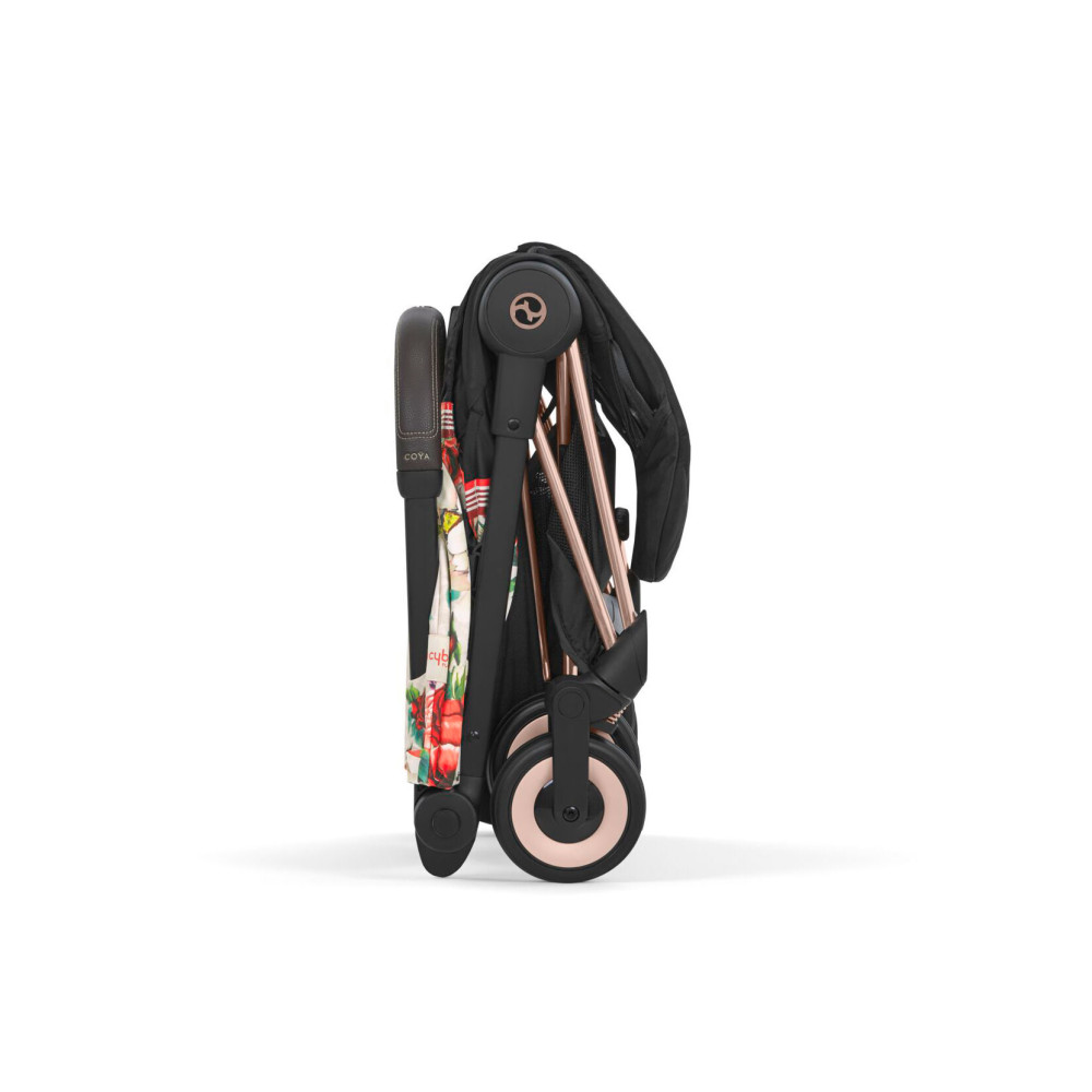 Cybex Coya - легкая прогулочная коляска для путешествий, ультракомпактная коляска премиум (ручная кладь), из коллекции Spring Blossom • Light