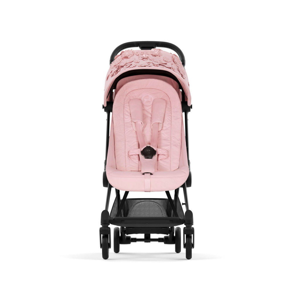 Cybex Coya - легка прогулянкова коляска для подорожей, ультракомпактний візок преміум (ручна поклажа), з колекції Simply Flowers Collection • Pale Blush
