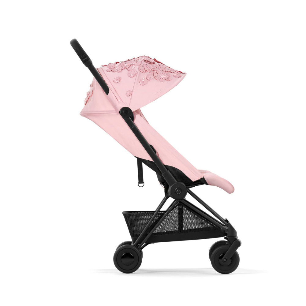 Cybex Coya - легка прогулянкова коляска для подорожей, ультракомпактний візок преміум (ручна поклажа), з колекції Simply Flowers Collection • Pale Blush