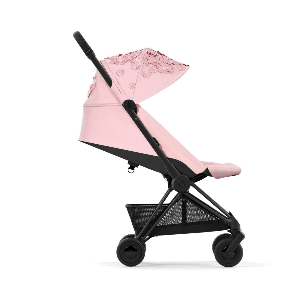 Cybex Coya - легка прогулянкова коляска для подорожей, ультракомпактний візок преміум (ручна поклажа), з колекції Simply Flowers Collection • Pale Blush