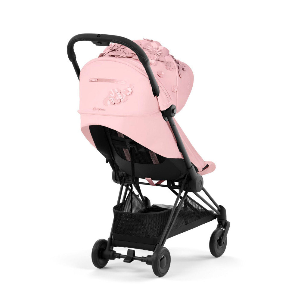 Cybex Coya - легка прогулянкова коляска для подорожей, ультракомпактний візок преміум (ручна поклажа), з колекції Simply Flowers Collection • Pale Blush