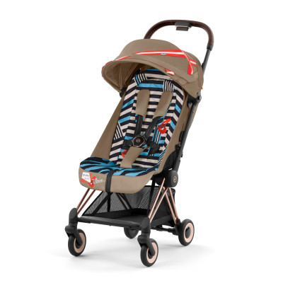 Cybex Coya - легкая прогулочная коляска для путешествий, ультракомпактная коляска премиум (ручная кладь), из коллекции Design Collaborations by Karolina Kurkova • One Love
