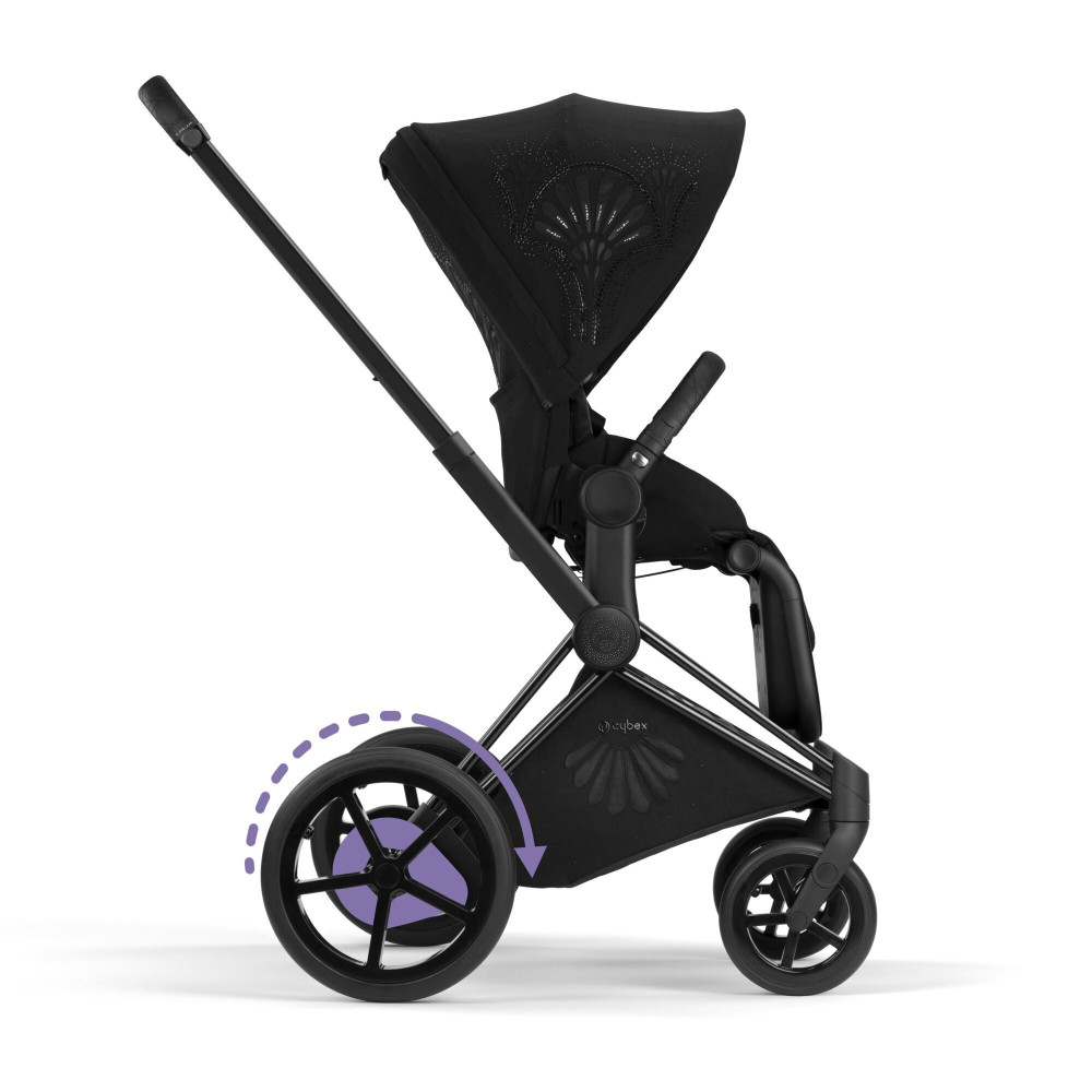 Cybex ePriam - стильная универсальная детская коляска с умной поддержкой на склонах, режимом качания и тихими электромоторами • La Parisienne