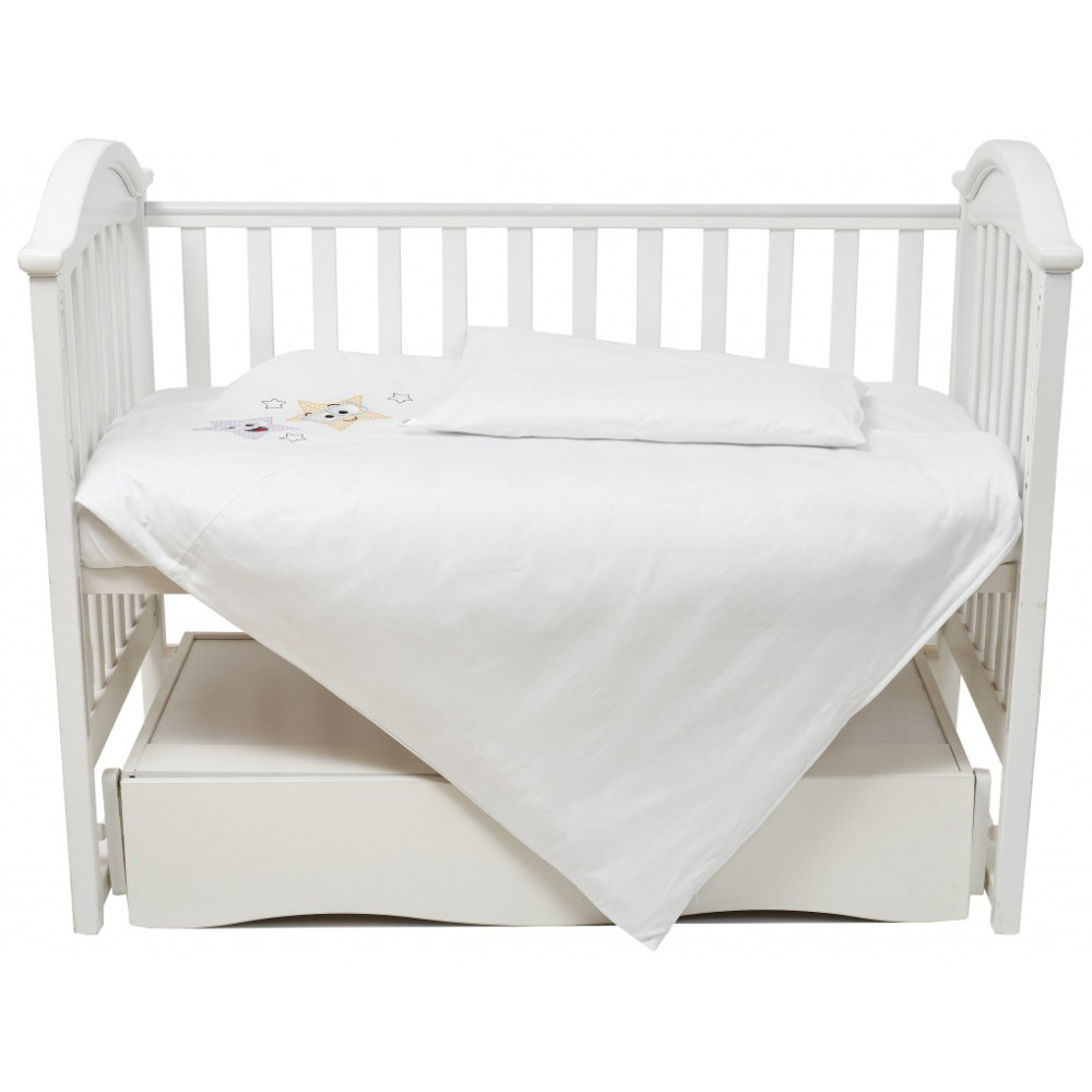 Сменная постель Twins Eco Stars, 3 эл. белый (3090-TS-01)