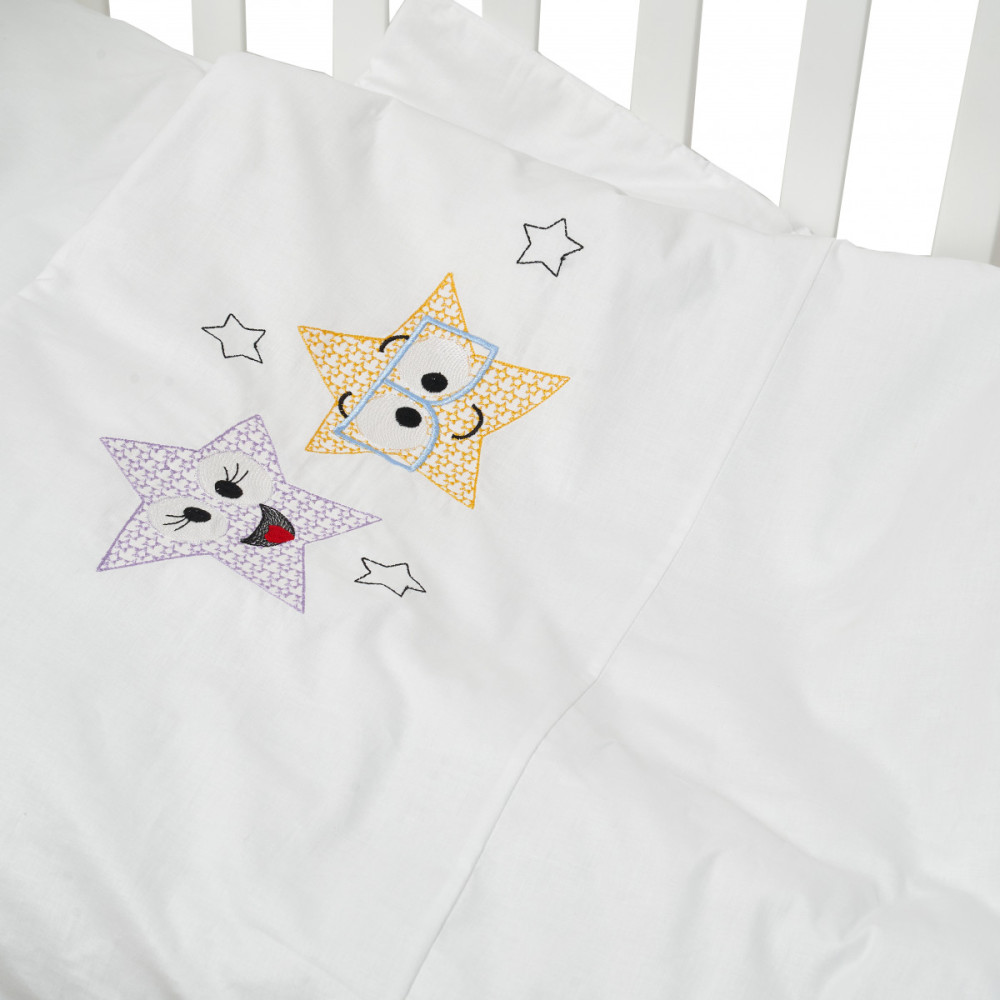 Сменная постель Twins Eco Stars, 3 эл. белый (3090-TS-01)