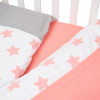 Сменная постель Twins Eco Stars, 3 эл. белый/розовый (3090-TS-15)