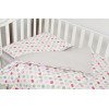 Сменная постель Twins Happy Points pink, 3 эл. серый/розовый (3033-TH-30108)