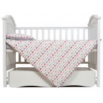Сменная постель Twins Happy Clouds pink, 3 эл. серый/розовый (3033-TH-30208) Сменная постель Twins Happy Clouds pink, 3 эл. серый/розовый (3033-TH-30208)
