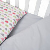 Змінна постіль Twins Happy Clouds pink, 3 ел. сірий/рожевий (3033-TH-30208)