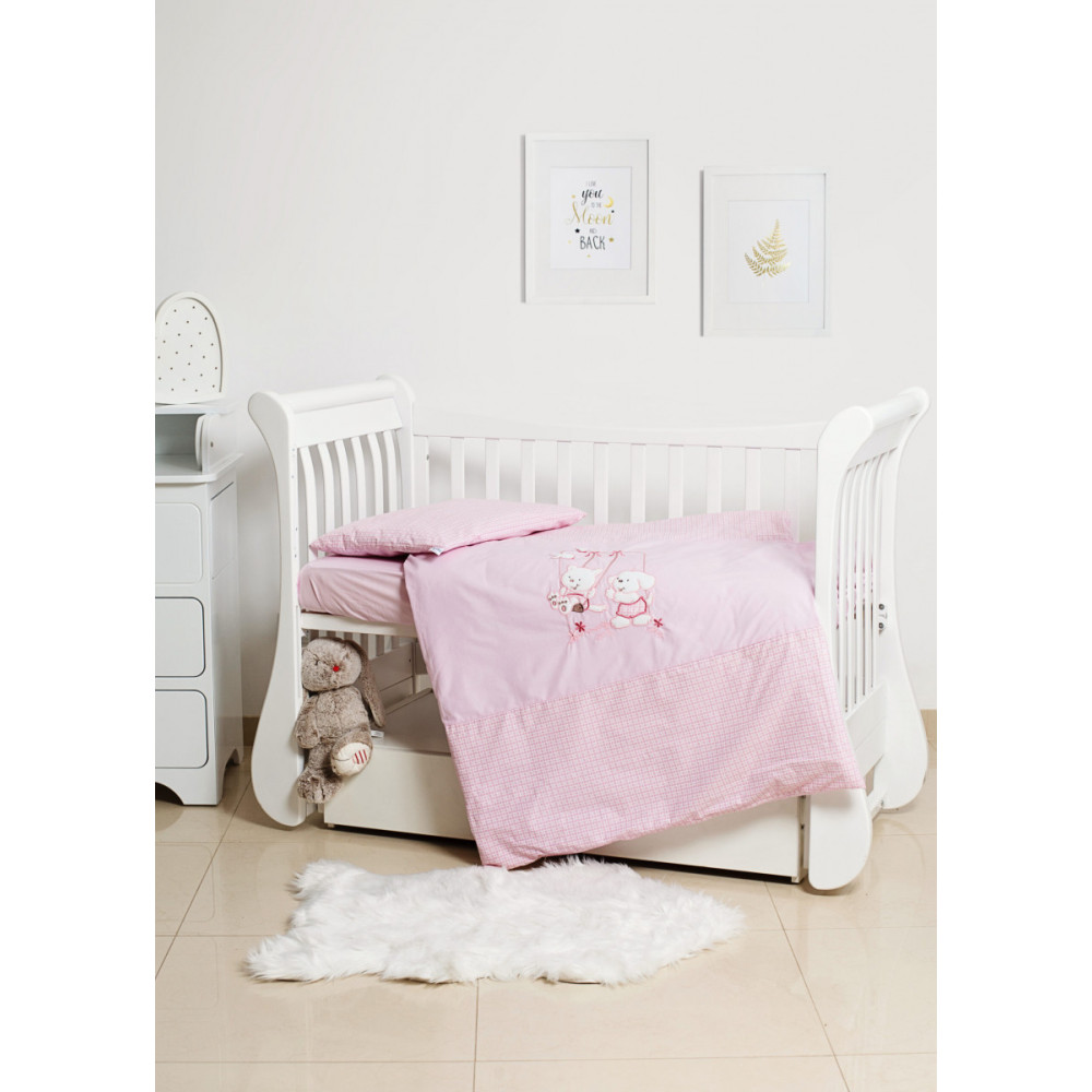 Змінна постіль Twins Limited Dog & cat pink, 3 ел. розовий (3099-TL-004)