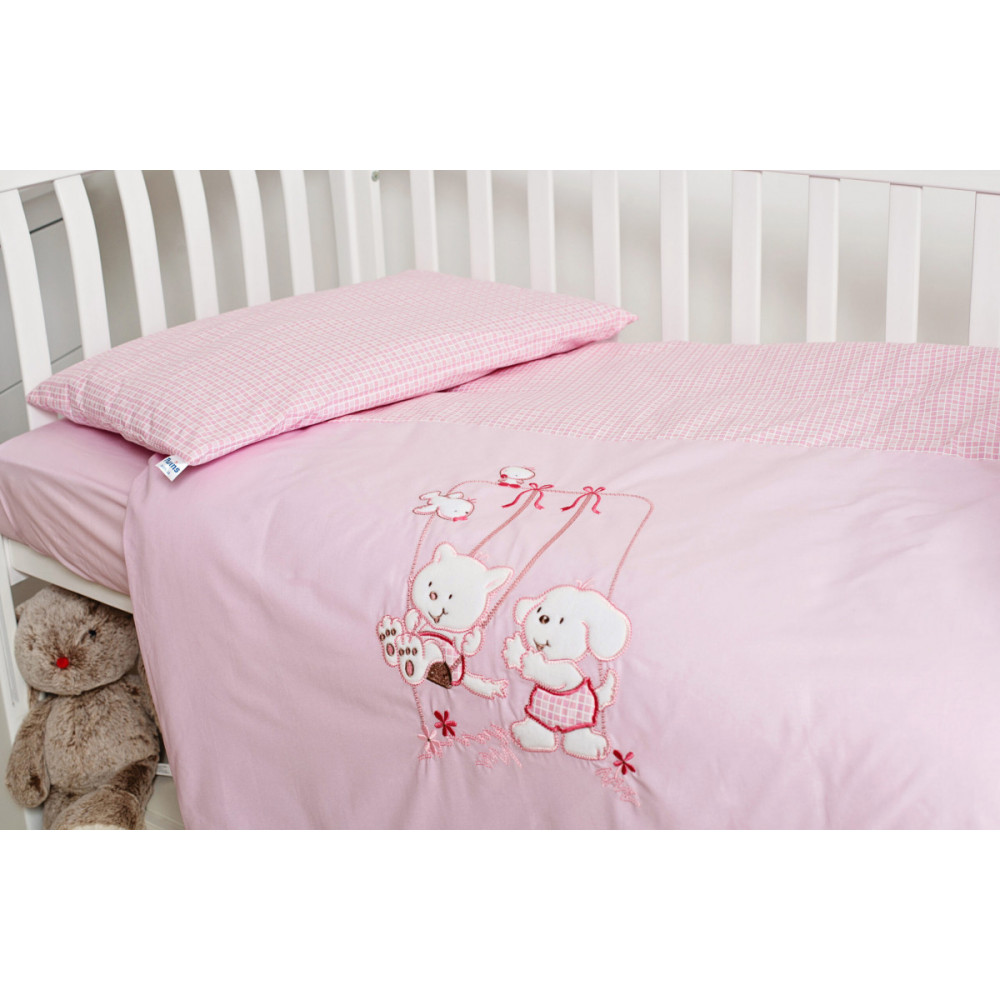 Змінна постіль Twins Limited Dog & cat pink, 3 ел. розовий (3099-TL-004) Змінна постіль Twins Limited Dog & cat pink, 3 ел. розовий (3099-TL-004)