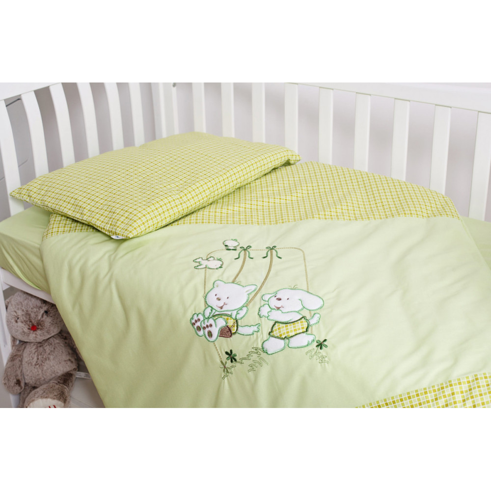 Змінна постіль Twins Limited Dog & cat green, 3 ел. зелений (3099-TL-005)