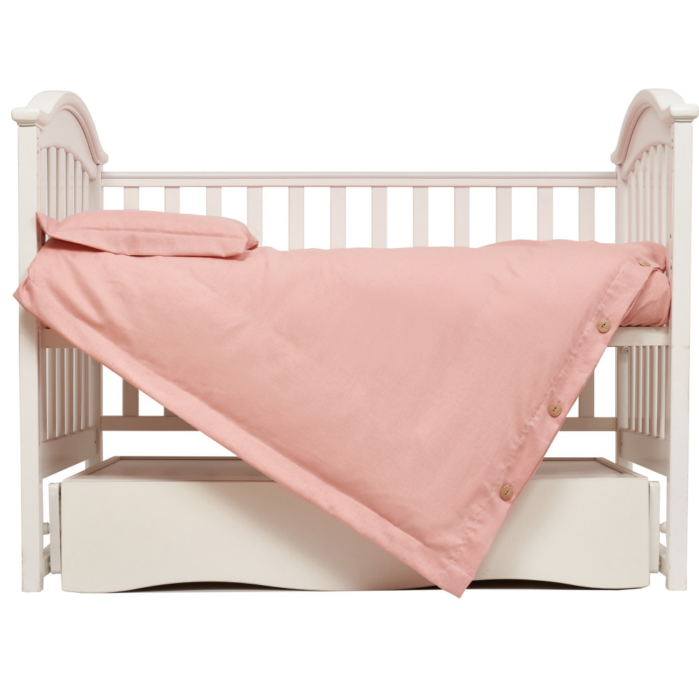 Сменная постель Twins Linen 3 эл. розовая пудра (3030-TL-24)