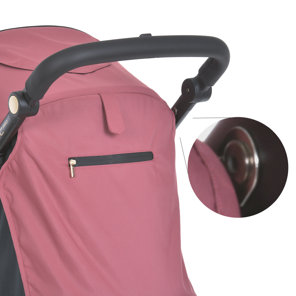 El Camino Dynamic Pro 2024 ME 1053-3 - прогулочная коляска для бездорожья, всесезонная, большие колеса • Dusty Rose