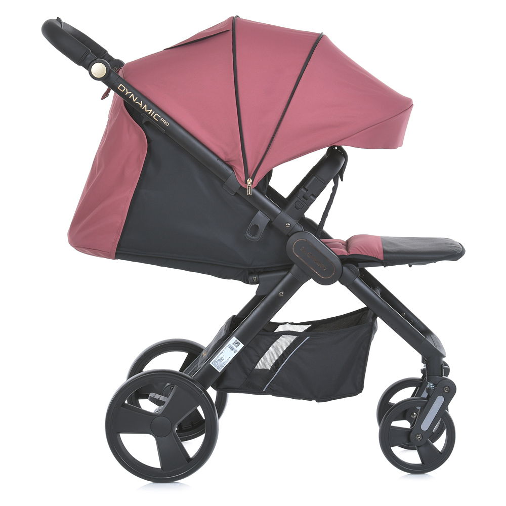 El Camino Dynamic Pro 2024 ME 1053-3 - прогулочная коляска для бездорожья, всесезонная, большие колеса • Dusty Rose