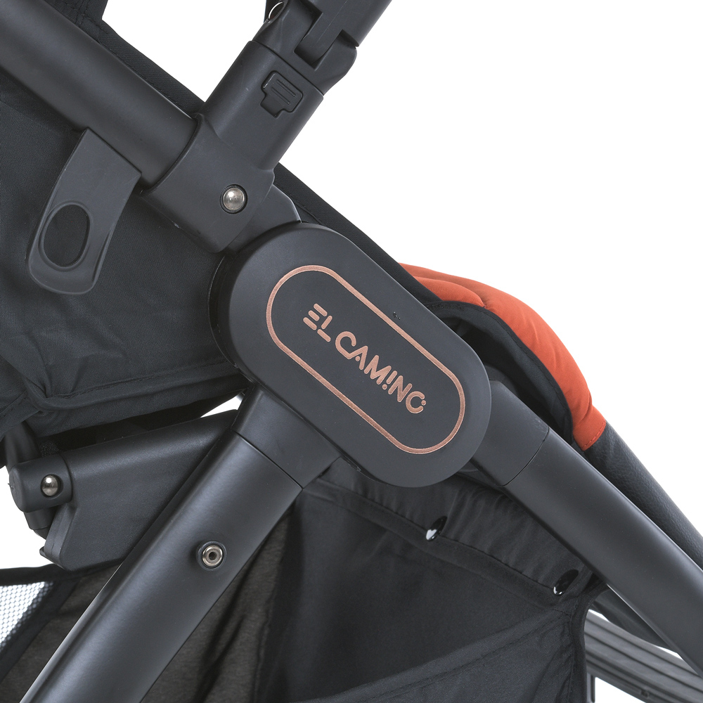 El Camino Dynamic Pro 2024 ME 1053-3 - прогулочная коляска для бездорожья, всесезонная, большие колеса • Redwood