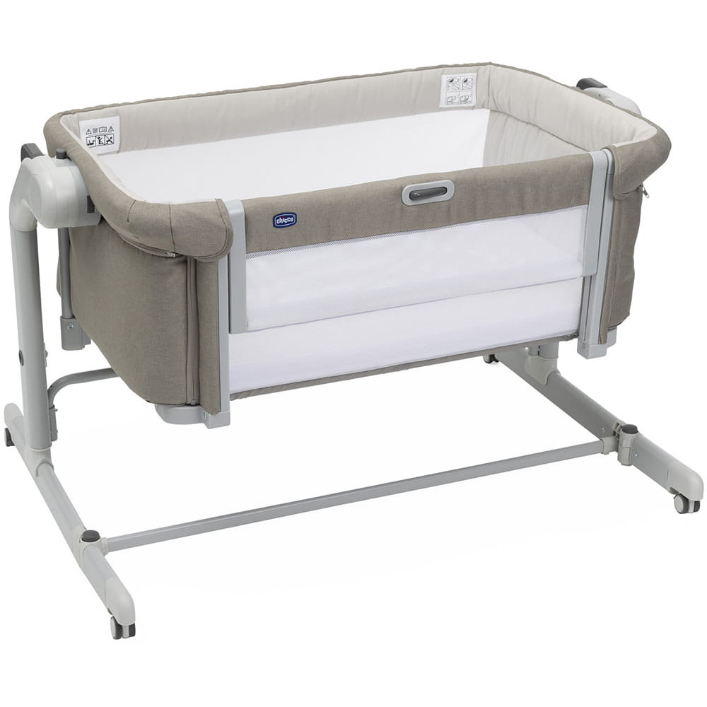 Chicco Next2Me Magic Evo - детская приставная кроватка-трансформер с режимом укачивания • Beige (87041.25)