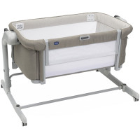 Chicco Next2Me Magic Evo - детская приставная кроватка-трансформер с режимом укачивания • Beige (87041.25)
