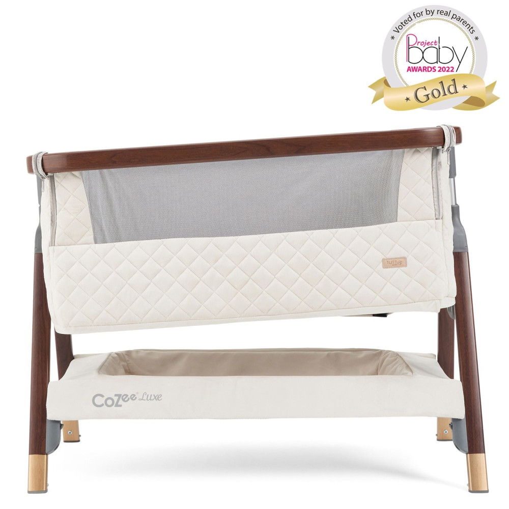 Tutti Bambini CoZee Luxe - дитяче приставне ліжечко, регулювання висоти та нахилу, преміум дизайн (від народження до 6 місяців) • Бежевий (211208/6506) Tutti Bambini CoZee Luxe - дитяче приставне ліжечко, регулювання висоти та нахилу, преміум дизайн (від народження до 6 місяців) • Бежевий (211208/6506)