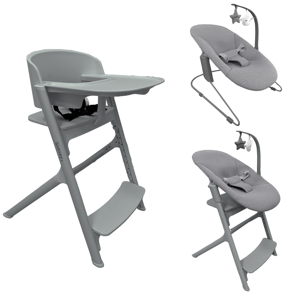 Стільчик-шезлонг для годування Carrello Sidney CRL-8405/1 Stone Grey