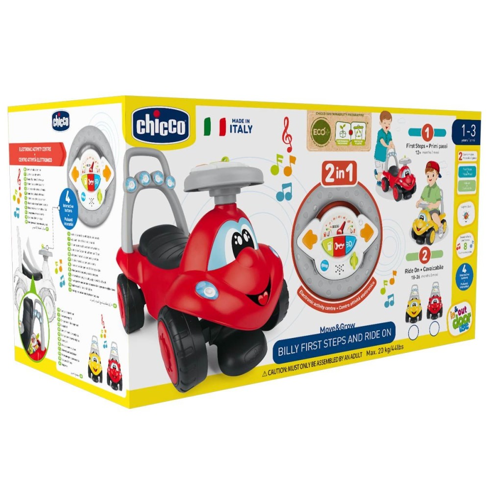 Игрушка для катания-толокар 2 в 1 Chicco Eco+ Билли (11211.00)