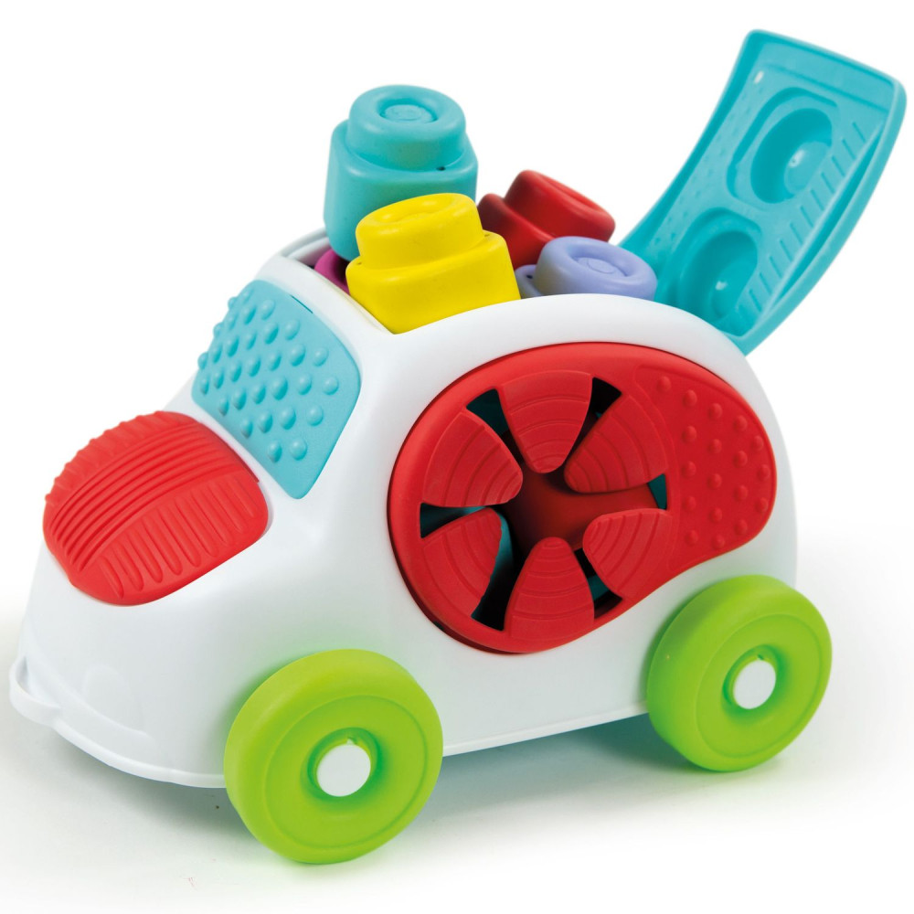 Машинка з конструктором Clementoni Sensory Car, серія Soft Clemmy, 8 деталей (17315)