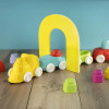Игровой набор с конструктором Clementoni Sensory Train, серия Soft Clemmy (17424)