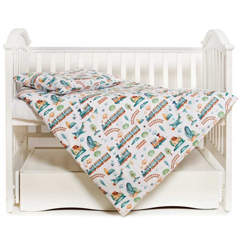 Сменная постель Twins Modern New Its A Boy, 3 эл. белый/голубой (3040-PMN-04)