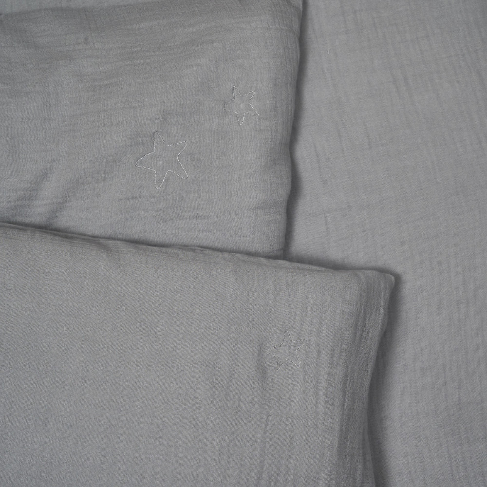 Сменная постель Twins Muslin, 3 эл. серый (3031-TM-10)