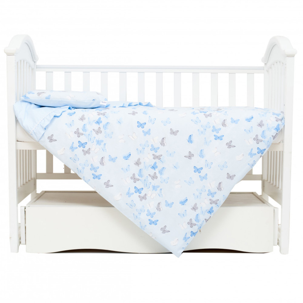 Змінна постіль Twins Romantic Spring collection, 3 ел. блакитний (3024-RS-04)