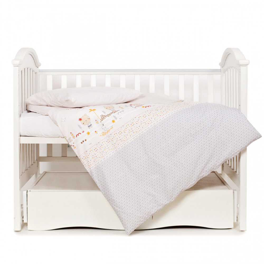 Сменная постель Twins Sweet, 3 эл. Nice day бежевый (3053-SW-017)
