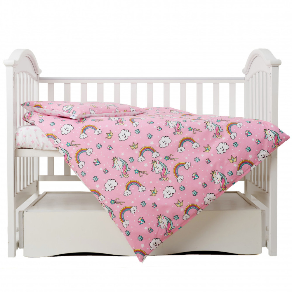 Сменная постель Twins Unicorn, 3 эл. розовый (3021-TU-08)