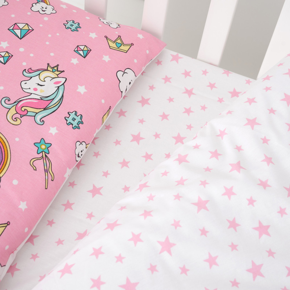 Сменная постель Twins Unicorn, 3 эл. розовый (3021-TU-08)