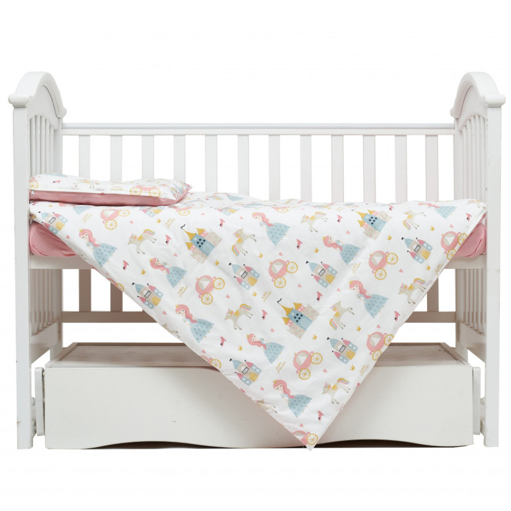Сменная постель Twins Castle, 4 эл. Princess пудра (3027-TC-24)
